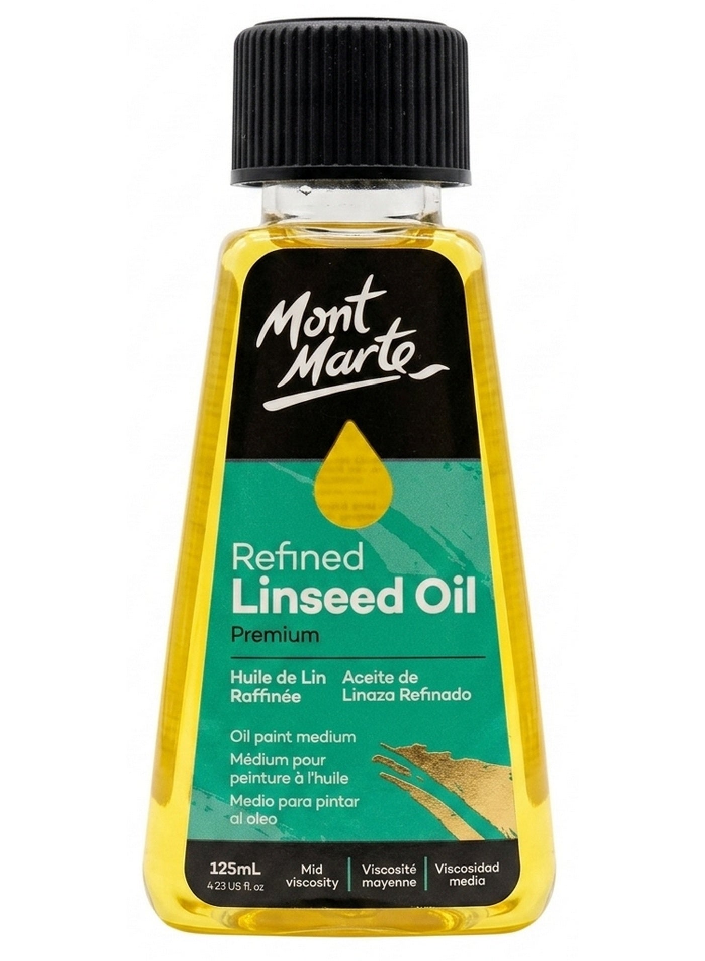 Mont Marte Premium Refined Linseed Oil Paint Medium 125 ML